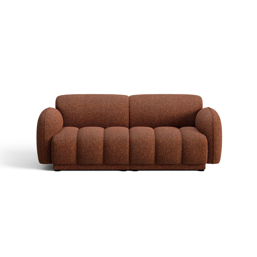 Treviso 3-Sitzer Sofa aus Bouclé in Terrakotta (Miles Rust), 196x88 cm von Ferrani Interiors – Bild 1