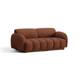 Treviso 3-Sitzer Sofa aus Bouclé in Terrakotta (Miles Rust), 196x88 cm von Ferrani Interiors – Bild 3