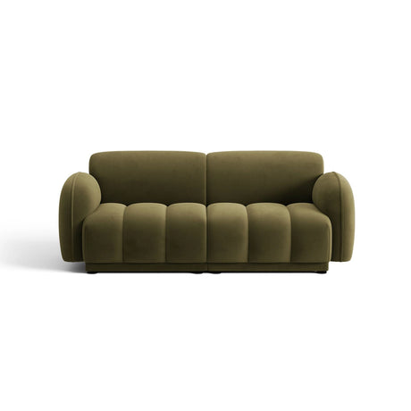 Treviso 3-Sitzer Sofa aus Samt in Hellgrün (Casino Forest), 196x88 cm von Ferrani Interiors – Bild 1