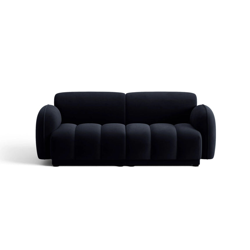 Treviso 3-Sitzer Sofa aus Samt in Königsblau (Casino Deep Blue), 196x88 cm von Ferrani Interiors – Bild 1