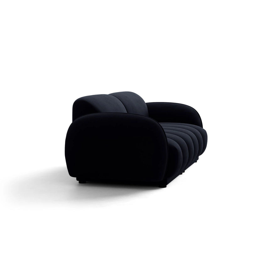 Treviso 3-Sitzer Sofa aus Samt in Königsblau (Casino Deep Blue), 196x88 cm von Ferrani Interiors – Bild 4