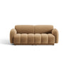 Treviso 3-Sitzer Sofa aus Samt in Mandelbeige (Casino Lion), 196x88 cm von Ferrani Interiors – Bild 1