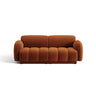 Treviso 3-Sitzer Sofa aus Samt in Terrakotta (Casino Terracota), 196x88 cm von Ferrani Interiors – Bild 1