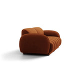 Treviso 3-Sitzer Sofa aus Samt in Terrakotta (Casino Terracota), 196x88 cm von Ferrani Interiors – Bild 4