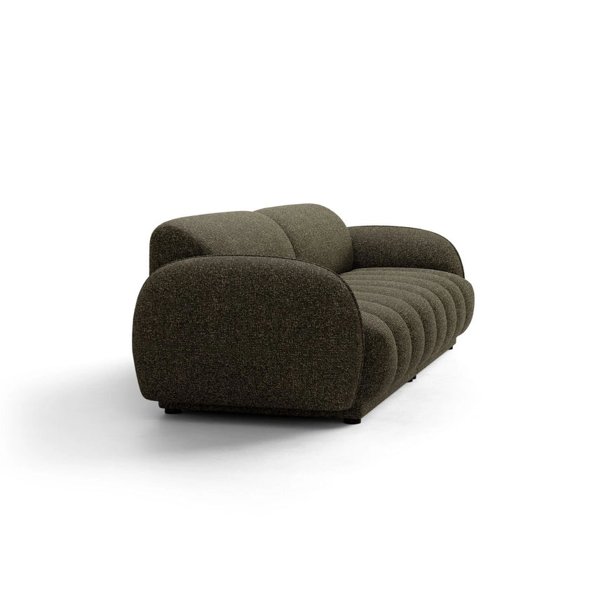 Treviso 4-Sitzer Sofa aus Bouclé in Amazonasgrün (Miles Forest), 244x88 cm von Ferrani Interiors – Bild 4