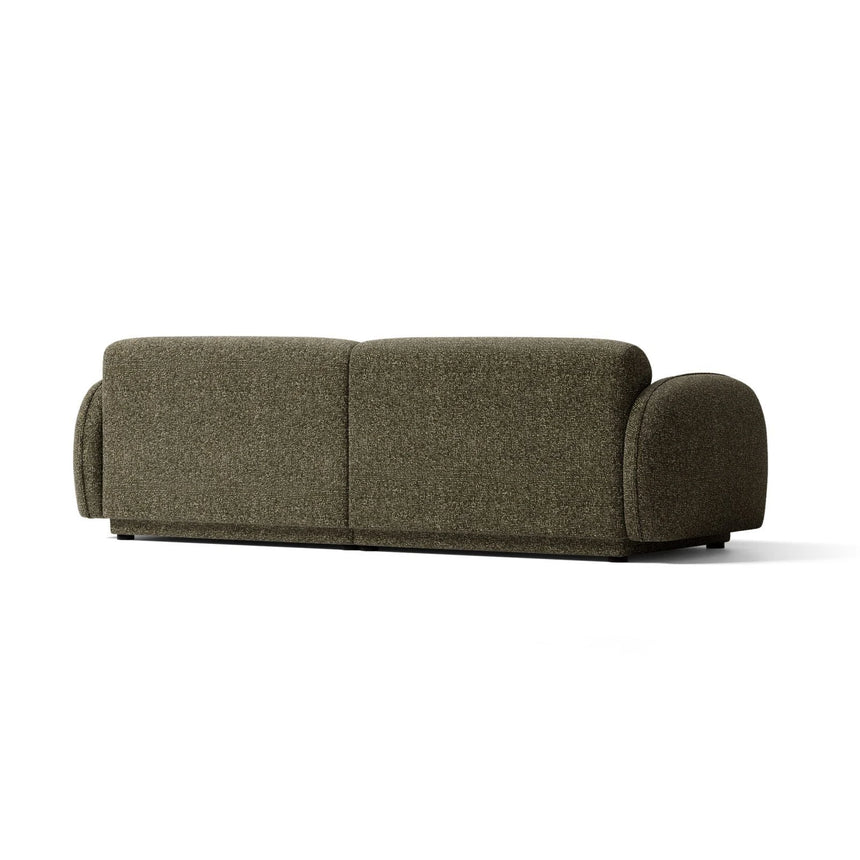 Treviso 4-Sitzer Sofa aus Bouclé in Amazonasgrün (Miles Forest), 244x88 cm von Ferrani Interiors – Bild 5