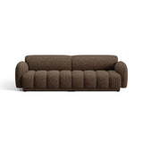 Treviso 4-Sitzer Sofa aus Bouclé in Braun (Miles Chocolate), 244x88 cm von Ferrani Interiors – Bild 1
