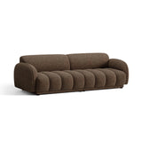 Treviso 4-Sitzer Sofa aus Bouclé in Braun (Miles Chocolate), 244x88 cm von Ferrani Interiors – Bild 3