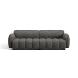 Treviso 4-Sitzer Sofa aus Bouclé in Dunkelgrau meliert (Miles Charcoal), 244x88 cm von Ferrani Interiors – Bild 1