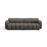 Treviso 4-Sitzer Sofa aus Bouclé in Dunkelgrau meliert (Miles Charcoal), 244x88 cm von Ferrani Interiors – Bild 1