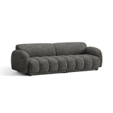 Treviso 4-Sitzer Sofa aus Bouclé in Dunkelgrau meliert (Miles Charcoal), 244x88 cm von Ferrani Interiors – Bild 3