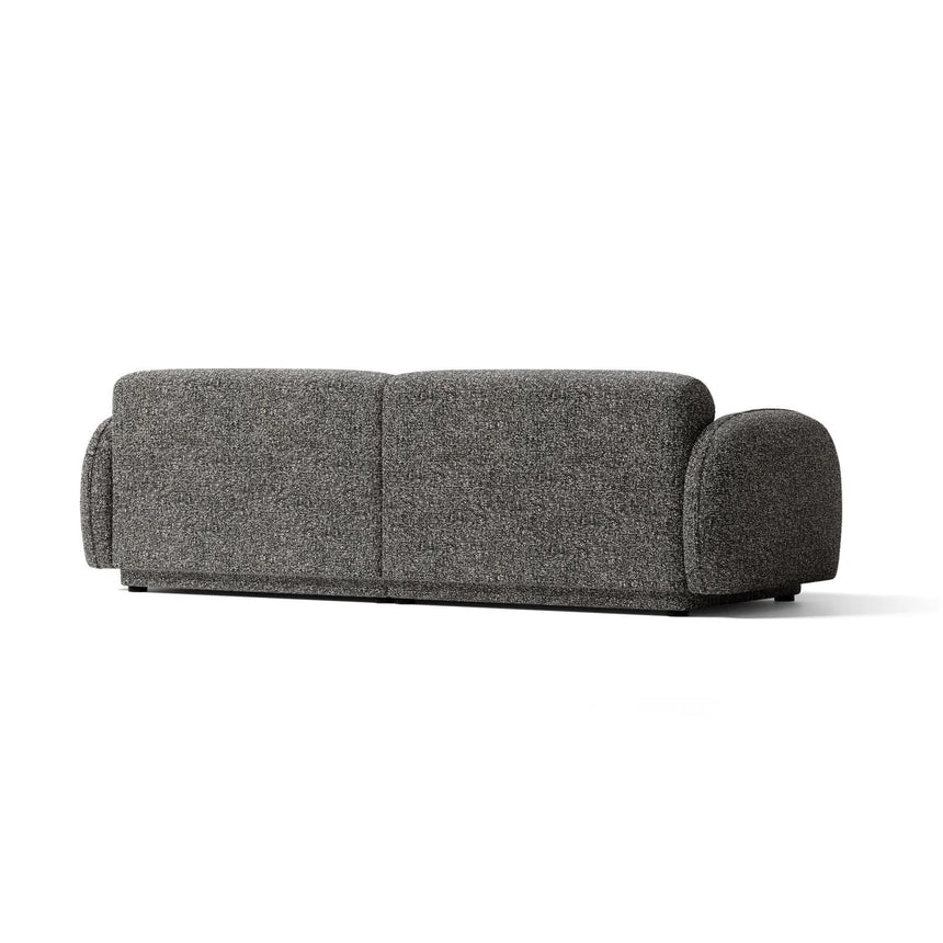 Treviso 4-Sitzer Sofa aus Bouclé in Dunkelgrau meliert (Miles Charcoal), 244x88 cm von Ferrani Interiors – Bild 5