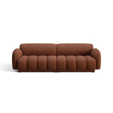 Treviso 4-Sitzer Sofa aus Bouclé in Terrakotta (Miles Rust), 244x88 cm von Ferrani Interiors – Bild 1