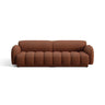 Treviso 4-Sitzer Sofa aus Bouclé in Terrakotta (Miles Rust), 244x88 cm von Ferrani Interiors – Bild 1