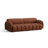 Treviso 4-Sitzer Sofa aus Bouclé in Terrakotta (Miles Rust), 244x88 cm von Ferrani Interiors – Bild 3