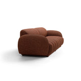 Treviso 4-Sitzer Sofa aus Bouclé in Terrakotta (Miles Rust), 244x88 cm von Ferrani Interiors – Bild 4
