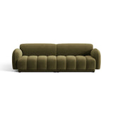 Treviso 4-Sitzer Sofa aus Samt in Hellgrün (Casino Forest), 244x88 cm von Ferrani Interiors – Bild 1