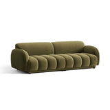 Treviso 4-Sitzer Sofa aus Samt in Hellgrün (Casino Forest), 244x88 cm von Ferrani Interiors – Bild 3
