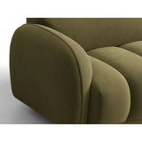 Treviso 4-Sitzer Sofa aus Samt in Hellgrün (Casino Forest), 244x88 cm von Ferrani Interiors – Bild 6
