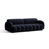 Treviso 4-Sitzer Sofa aus Samt in Königsblau (Casino Deep Blue), 244x88 cm von Ferrani Interiors – Bild 3