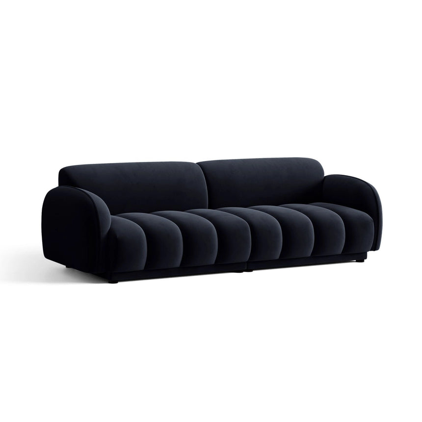 Treviso 4-Sitzer Sofa aus Samt in Königsblau (Casino Deep Blue), 244x88 cm von Ferrani Interiors – Bild 3
