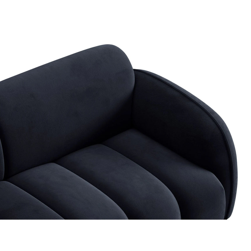 Treviso 4-Sitzer Sofa aus Samt in Königsblau (Casino Deep Blue), 244x88 cm von Ferrani Interiors – Bild 7