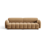 Treviso 4-Sitzer Sofa aus Samt in Mandelbeige (Casino Lion), 244x88 cm von Ferrani Interiors – Bild 1