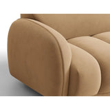 Treviso 4-Sitzer Sofa aus Samt in Mandelbeige (Casino Lion), 244x88 cm von Ferrani Interiors – Bild 6