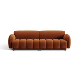 Treviso 4-Sitzer Sofa aus Samt in Terrakotta (Casino Terracota), 244x88 cm von Ferrani Interiors – Bild 1