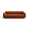 Treviso 4-Sitzer Sofa aus Samt in Terrakotta (Casino Terracota), 244x88 cm von Ferrani Interiors – Bild 1