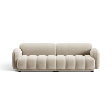 Treviso 4-Sitzer Sofa aus Samt oder Boucle, 244x88 cm von Ferrani Interiors – Bild 1
