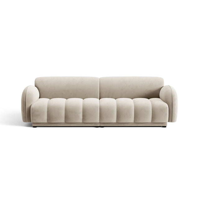 Treviso 4-Sitzer Sofa aus Samt oder Boucle, 244x88 cm von Ferrani Interiors – Bild 1