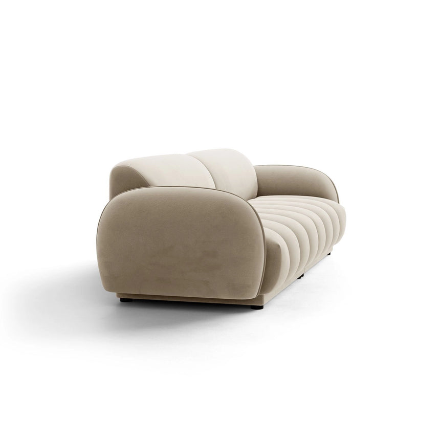 Treviso 4-Sitzer Sofa aus Samt oder Boucle, 244x88 cm von Ferrani Interiors – Bild 4
