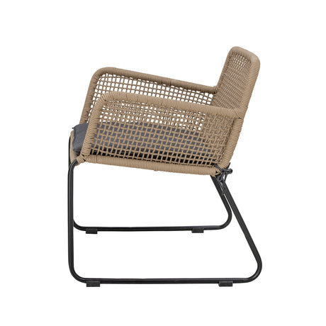 Mundo Loungesessel, Braun, Metall - ZEN ZONE Furniture