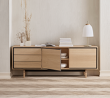 Floow Sideboard aus Eiche, geölt, 202x50 cm