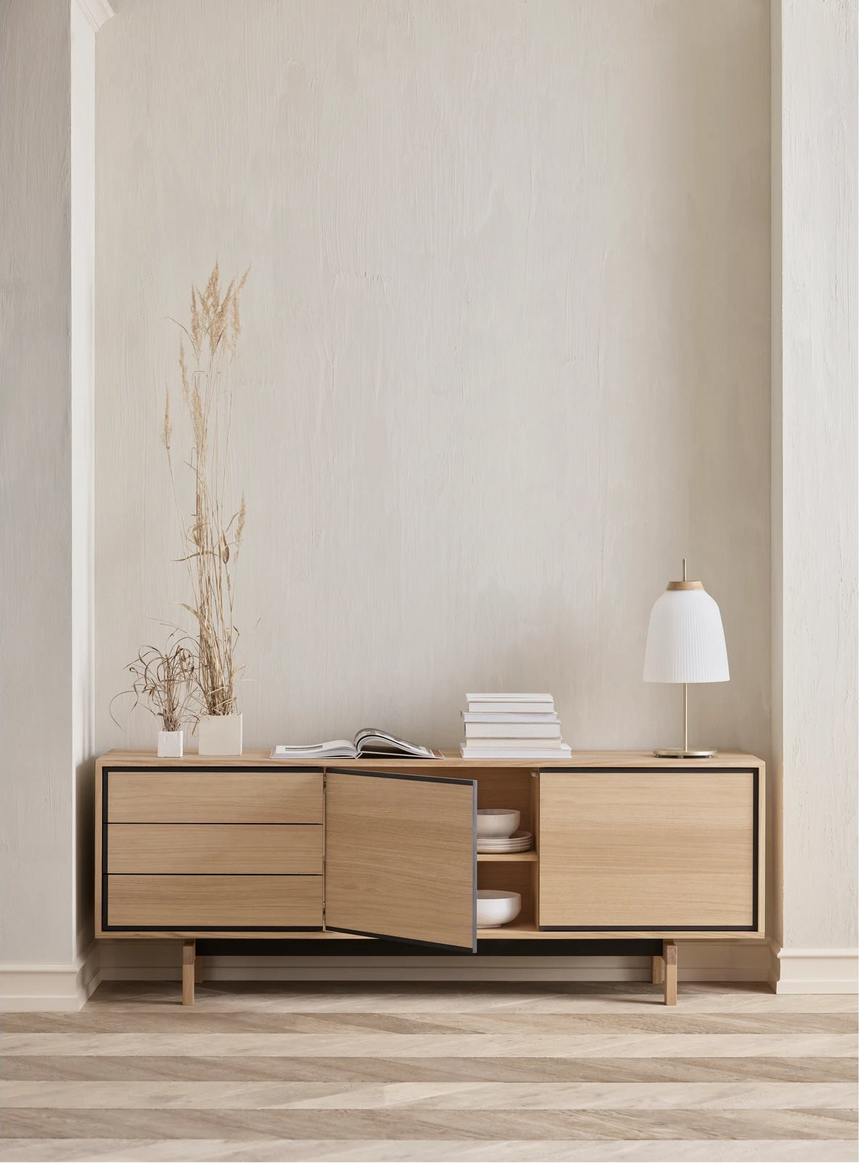 Floow Sideboard aus Eiche, geölt, 202x50 cm - ZEN ZONE Furniture