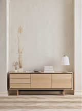 Floow Sideboard aus Eiche, geölt, 202x50 cm - ZEN ZONE Furniture