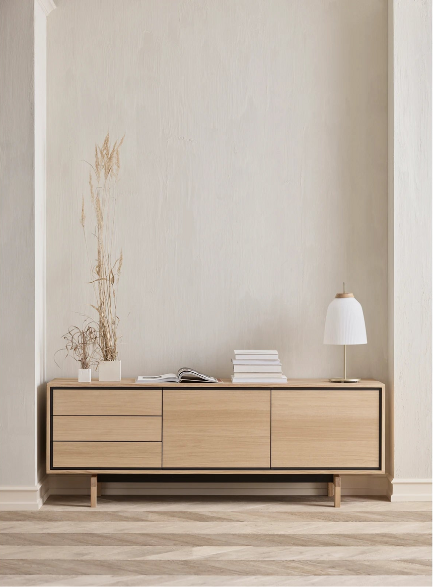 Floow Sideboard aus Eiche, geölt, 202x50 cm - ZEN ZONE Furniture
