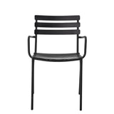 Monsi Gartenstuhl, Schwarz, Verzinktes Metall - ZEN ZONE Furniture