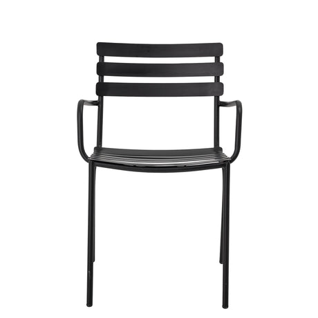 Monsi Gartenstuhl, Schwarz, Verzinktes Metall - ZEN ZONE Furniture