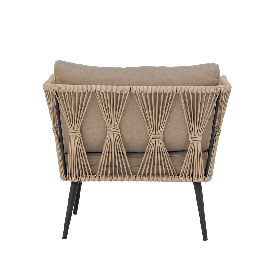 Pavone Loungesessel, Braun, Metall - ZEN ZONE Furniture