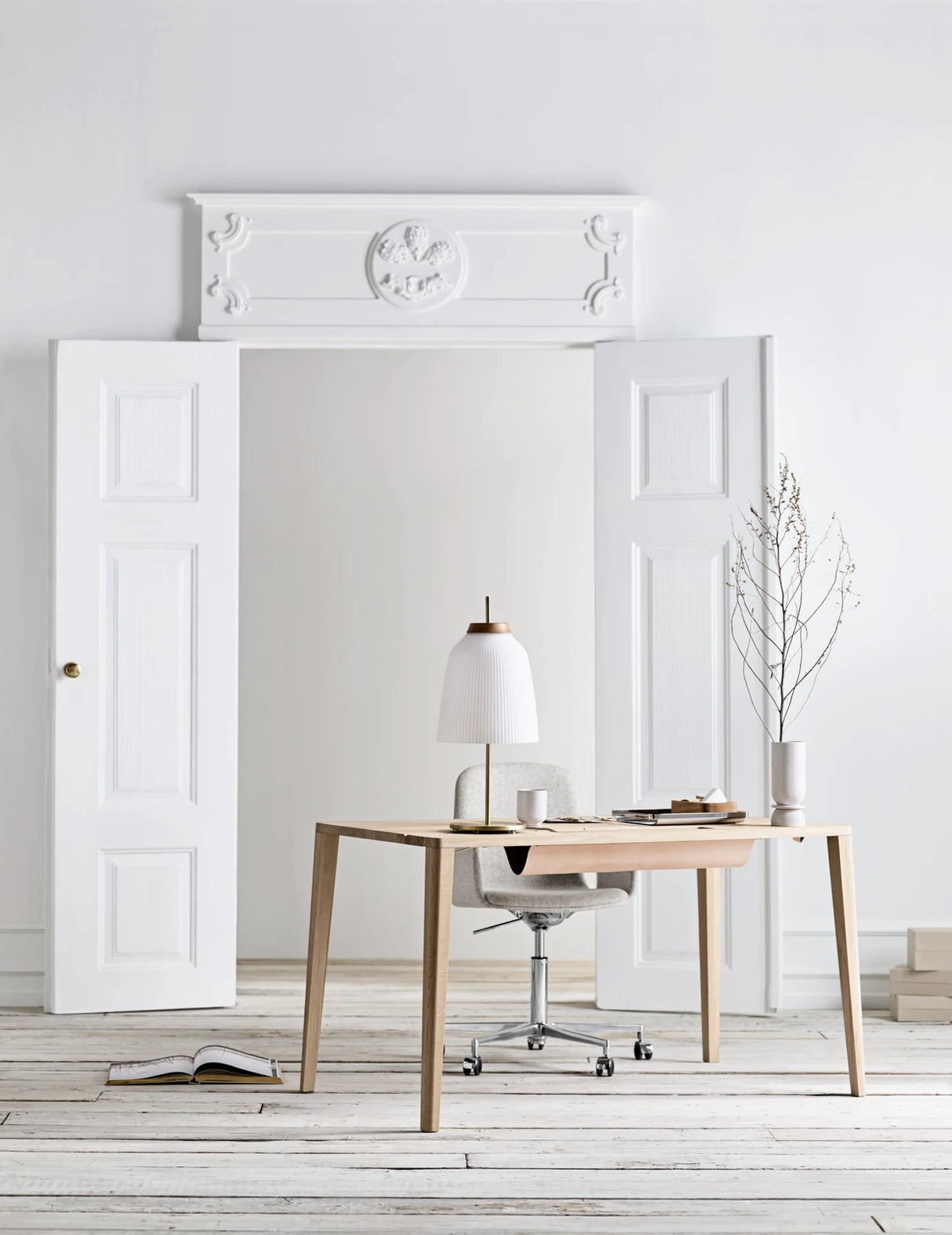 Graceful Schreibtisch aus massiver Eiche 110 x 50, H74 cm - ZEN ZONE Furniture
