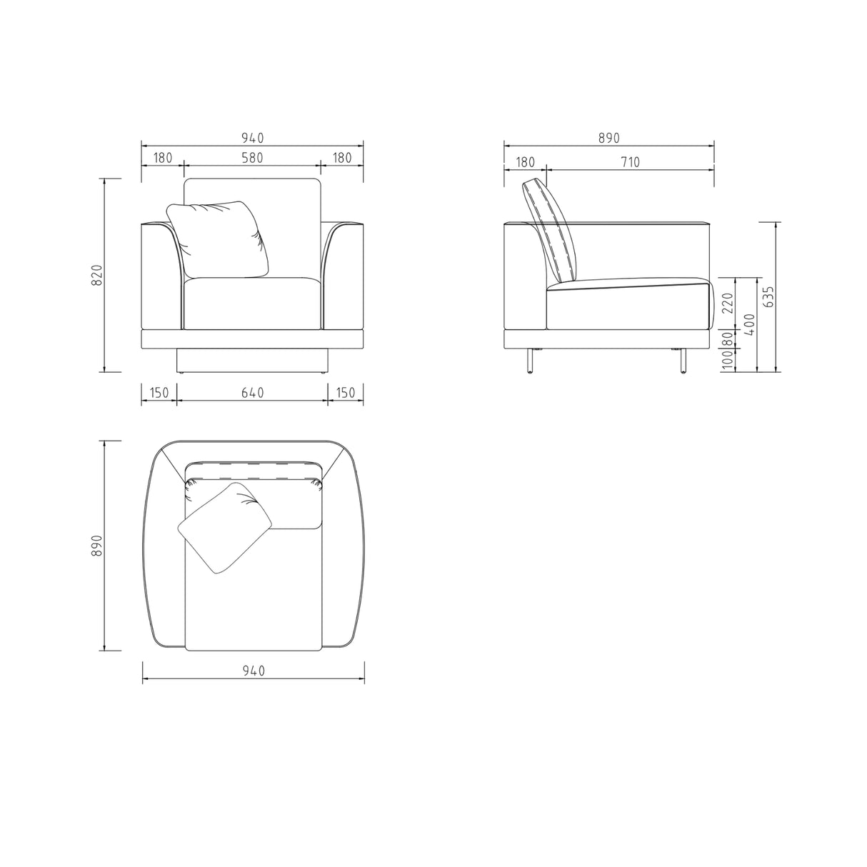 GREGORIO Armlehnstuhl - ZEN ZONE Furniture