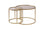2er-Set Couchtisch Aurum aus gehärtetem Glas und Metall 60Ø von Hanah Home – Bild 6