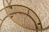 2er-Set Couchtisch Aurum aus gehärtetem Glas und Metall 80Ø von Hanah Home – Bild 5