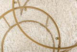 2er-Set Couchtisch Aurum aus gehärtetem Glas und Metall in Gold und Transparent 80Ø von Hanah Home – Bild 5