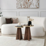 2er-Set Couchtisch Mushroom aus melaminbeschichteten Holz von Hanah Home – Bild 2