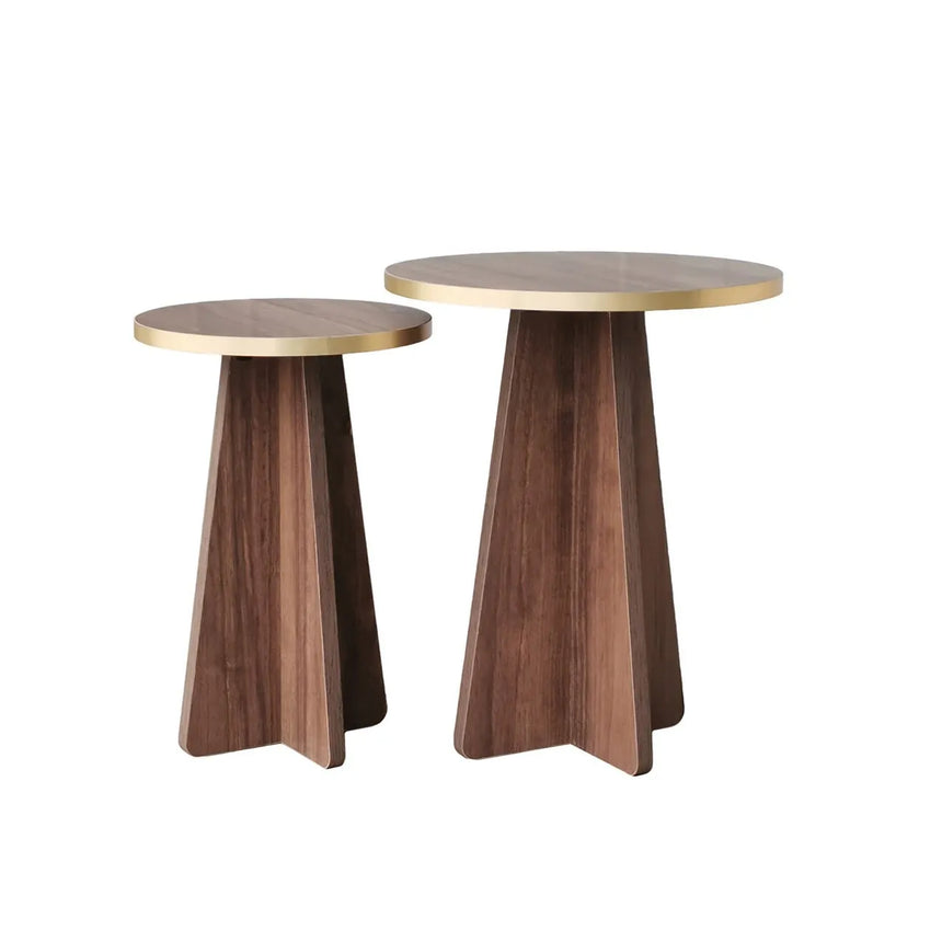 2er-Set Couchtisch Mushroom aus melaminbeschichteten Holz von Hanah Home – Bild 7