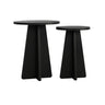 2er-Set Couchtisch Mushroom aus melaminbeschichteten Holz in Schwarz von Hanah Home – Bild 4
