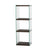 3-Fächer Regal Aqua aus gehärtetem Glas und Kiefernholz in Anthrazit, 40×35×120 cm von Hanah Home – Bild 5